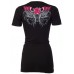 Rebel Saints AFFLICTION Women T-Shirt WILD DIVA Biker BKE Buckle Sinful